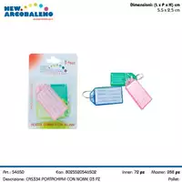 Foto articolo dell\'articolo 3 PZ PORTA CHIAVI CON NOME 5,5X2,5 CM CAS334 
