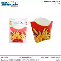 Foto articolo dell\'articolo 5 PZ ASTUCCIO A SCATTO PATATINE 11X11 CM PRT580 