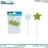 Foto articolo dell\'articolo 6 PZ DECORAZIONE STELLA 4X12 CM PRT578 