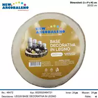 Foto articolo dell\'articolo BASE DECORATIVA IN LEGNO 20-22 LEG28 