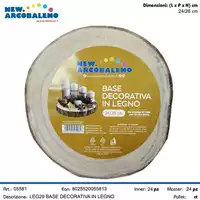 Foto articolo dell\'articolo BASE DECORATIVA IN LEGNO 24-26 LEG29 