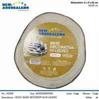 Foto articolo dell\'articolo BASE DECORATIVA IN LEGNO 34-36 LEG31 
