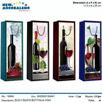 Foto articolo dell\'articolo BUSTA BOTTIGLIA VINO 12X9X36 CM BUS17