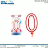 CANDELA N°0 BIG H 11,5 CM PRT543 