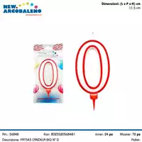 Foto articolo dell\'articolo CANDELA N°0 BIG H 11,5 CM PRT543 