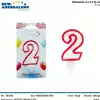 Foto articolo dell\'articolo CANDELA N°2 H 8 CM PRT535 