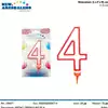 Foto articolo dell\'articolo CANDELA N°4 BIG H 11,5 CM PRT547 