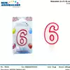 Foto articolo dell\'articolo CANDELA N°6 H 8 CM PRT539 