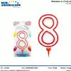 Foto articolo dell\'articolo CANDELA N°8 BIG H 11,8 CM PRT551 