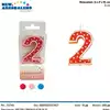 Foto articolo dell\'articolo CANDELA POIS N°2 H 8 CM PRT702 