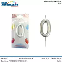 Foto articolo dell\'articolo CANDELA SILVER N°0 H 8 CM PRT700 