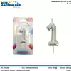Foto articolo dell\'articolo CANDELA SILVER N°1 H 8 CM PRT691