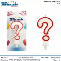 Foto articolo dell\'articolo CANDELINA PUNTO INTERROGATIVO PRT01