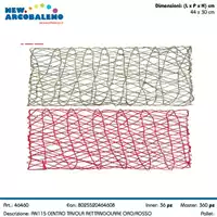 Foto articolo dell\'articolo CENTRO TAVOLA RETTANGOLARE ORO/ROSSO AN115 
