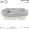 Foto articolo dell\'articolo CESTINO FODERATO BIANCO IN BAMBU' CPN29 