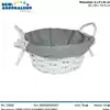 Foto articolo dell\'articolo CESTINO FODERATO ROTONDO BIANCO CPN25 