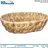 Foto articolo dell\'articolo CESTINO OVALE IN GIACINTO D'ACQUA 26X19X7 CM CST119 