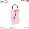Foto articolo dell\'articolo CORONCINA ROSA CON VELO 17X17X74 CM PRT573 