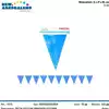 FESTONE BANDIERA AZZURRA  4 MT PRT74 