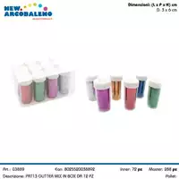 Foto articolo dell\'articolo GLITTER COLORI ASSORTITI PRT13  