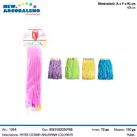 Foto articolo dell\'articolo GONNA HAWAINA COLORATA H 40 CM PRT83 