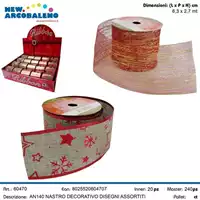 Foto articolo dell\'articolo NASTRO DECORATIVO DISEGNI ASSORTITI 6,3CMX2,7MT AN140 
