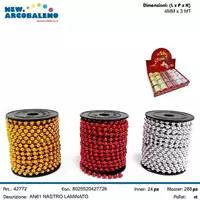 Foto articolo dell\'articolo NASTRO DI PERLINE 4mmx3m IN SHOW BOX DA 24 PZ AN61