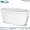 Foto articolo dell\'articolo NBW-60 FIORIERA NIZZA CON AGGANCIO 60x29x24 CM BIANCO