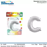 Foto articolo dell\'articolo PALLONCINO  FOIL LETTERA C H 65 CM CA. PRT421 
