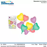 Foto articolo dell\'articolo PALLONCINO CUORE MACARON 45X45CM CA. BLL99 