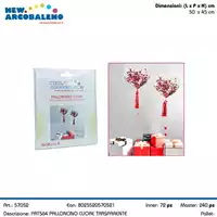 Foto articolo dell\'articolo PALLONCINO CUORE TRASPARENTE 45X50 CM PRT564 