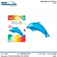 Foto articolo dell\'articolo PALLONCINO FOIL DELFINO 55 CM CA. PRT558 