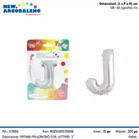 Foto articolo dell\'articolo PALLONCINO FOIL LETTERA J H 65 CM CA. PRT442 