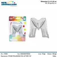 Foto articolo dell\'articolo PALLONCINO FOIL LETTERA M H 65 CM CA. PRT429 