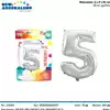 Foto articolo dell\'articolo PALLONCINO FOIL N°5 H 60 CM CA. PRT305 