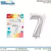 Foto articolo dell\'articolo PALLONCINO FOIL N°7 H 60 CM CA. PRT307