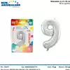 Foto articolo dell\'articolo PALLONCINO FOIL N°9 H 60 CM CA. PRT309 