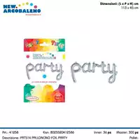 Foto articolo dell\'articolo PALLONCINO FOIL PARTY 113X45 CM CA. PRT514 
