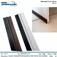 Foto articolo dell\'articolo PARASPIFFERI IN PVC CON SPAZZOLA BIANCO E MARRONE 1 MT CAS451