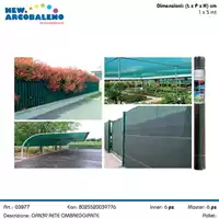 Foto articolo dell\'articolo RETE OMBREGGIANTE 1X5 MT GRN39 