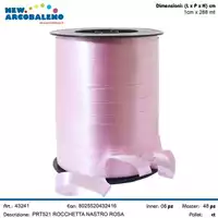 Foto articolo dell\'articolo ROCCHETTA NASTRO ROSA 1cmX230 mt PRT521 