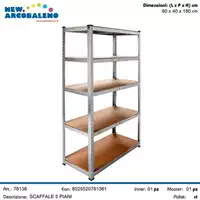 Foto articolo dell\'articolo SCAFFALE 5 PIANI