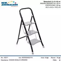 Foto articolo dell\'articolo SCALA IN ACCIAIO 3 GRADINI CAS440