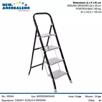Foto articolo dell\'articolo SCALA IN ACCIAIO 4 GRADINI CAS441