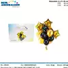 Foto articolo dell\'articolo SET 10 PZ PALLONCINI ORO E NERO BLL111
