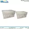 Foto articolo dell\'articolo SET 2 CESTI RETTANGOLARI IN VIMINI FODERATI CON FIOCCO CST62 