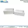 Foto articolo dell\'articolo SET 2 PZ CASSETTA RETTANGOLARE BIANCA VSL32 