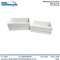 Foto articolo dell\'articolo SET 2 PZ CASSETTA RETTANGOLARE BIANCA VSL32 