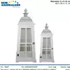 Foto articolo dell\'articolo SET 2 PZ LANTERNA BIANCA IN LEGNO CON TETTO IN METALLO CAS406