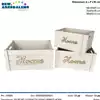 Foto articolo dell\'articolo SET 3 CASSETTE LEGNO BIANCO HOME VSL39 